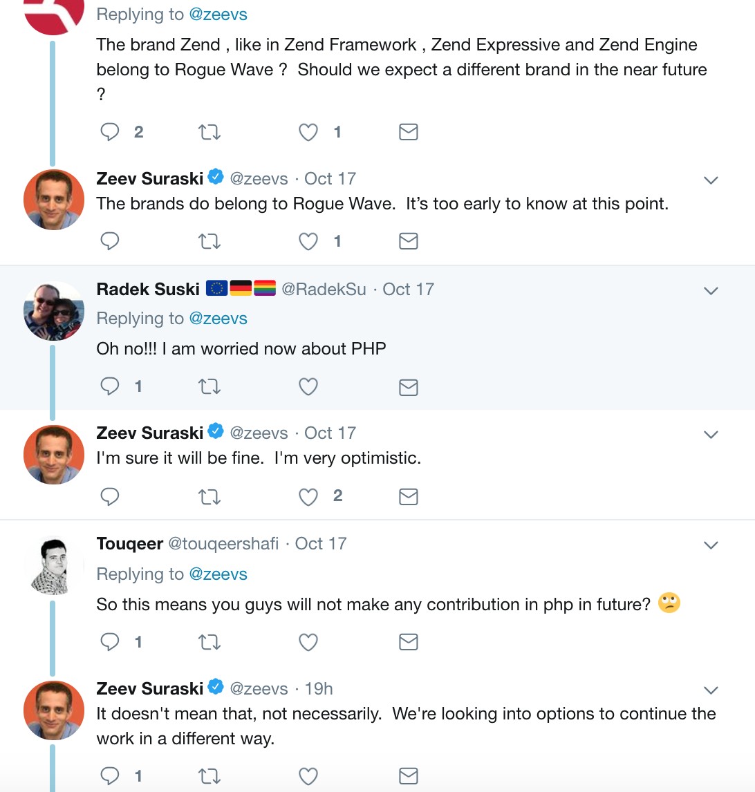 PHP 危矣？Zend Engine 團隊宣佈脫離 Rogue Wave