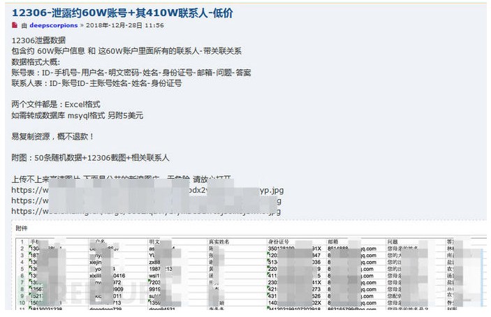 470餘萬條疑似12306使用者資料遭販賣 嫌疑人被刑拘