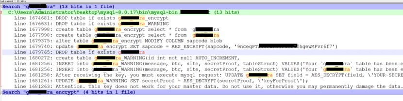 高危預警：針對MySQL資料庫的勒索病毒