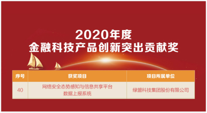 2020中國金融科技年會|綠盟科技獲表彰並參與高峰對話