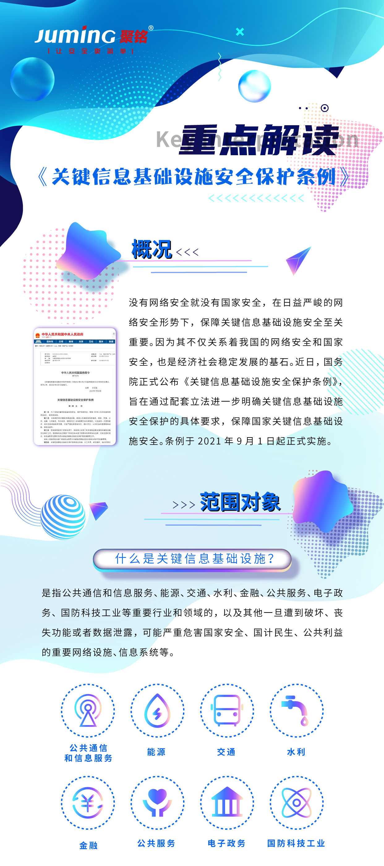 正式實施！《關鍵資訊基礎設施安全保護條例》重點解讀