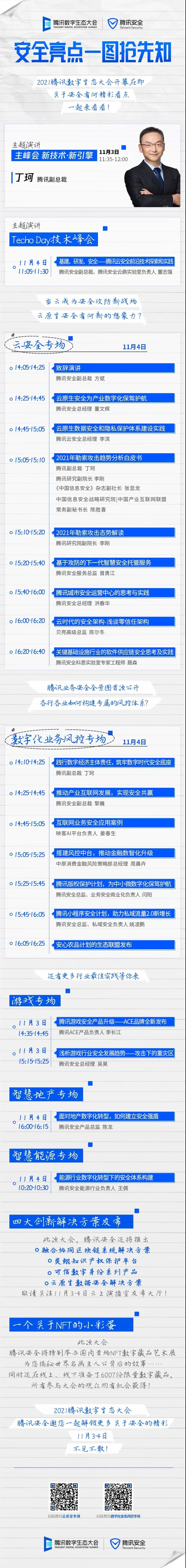 官方劇透！一圖看懂騰訊安全@2021騰訊數字生態大會